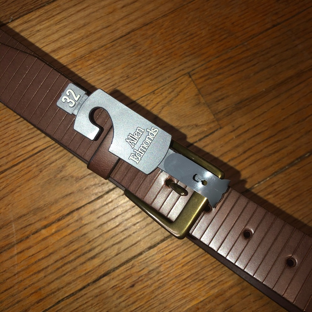 Allen Edmonds Layton Ave. Brown Leather Belt